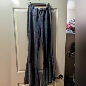 Earthbound Trading Co Flare Faux Denim Pants